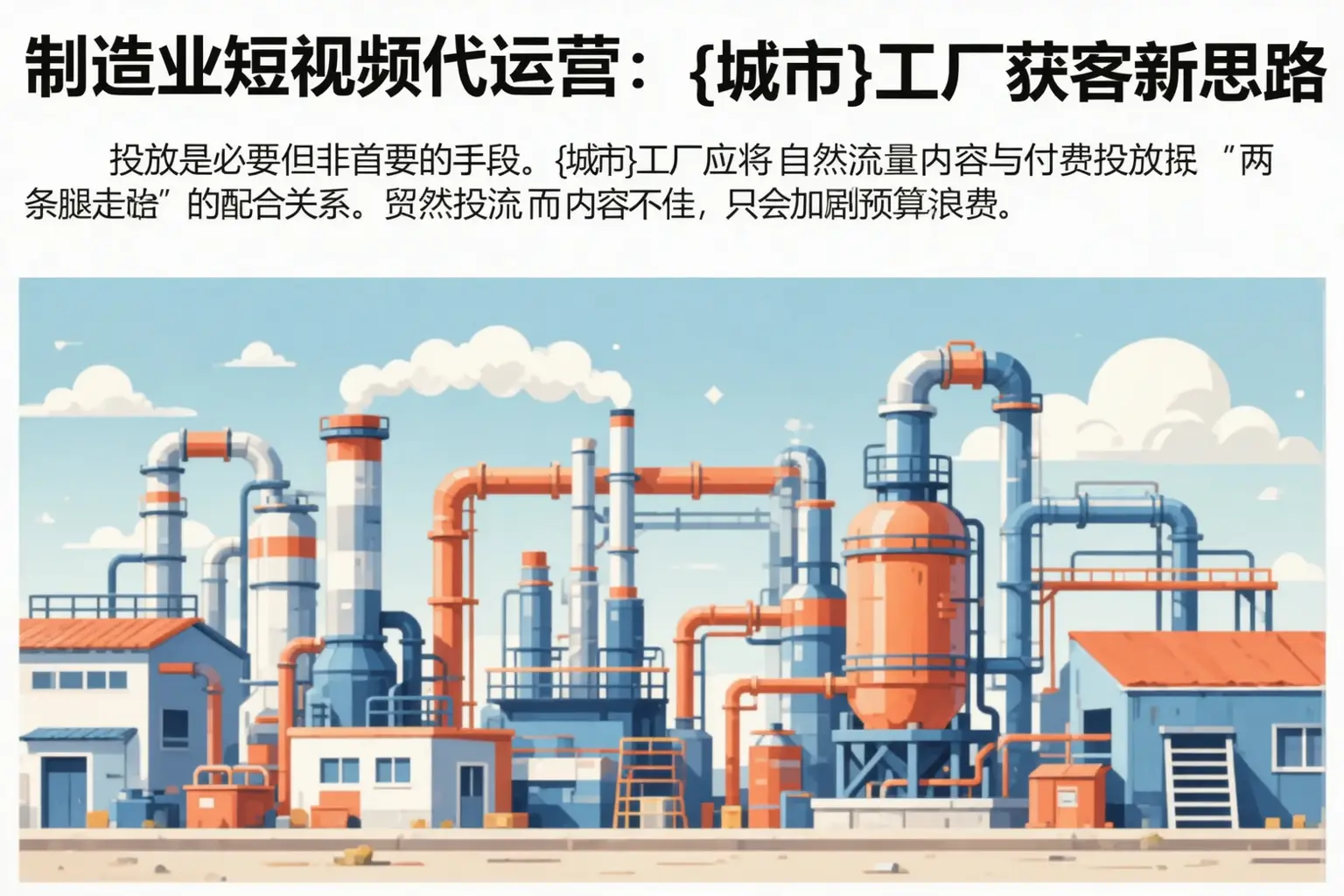 制造业短视频代运营：扎赉诺尔区工厂获客新思路